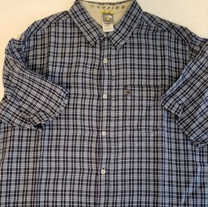 The North Face Men's Large A5 Series S/S Shirt Blue